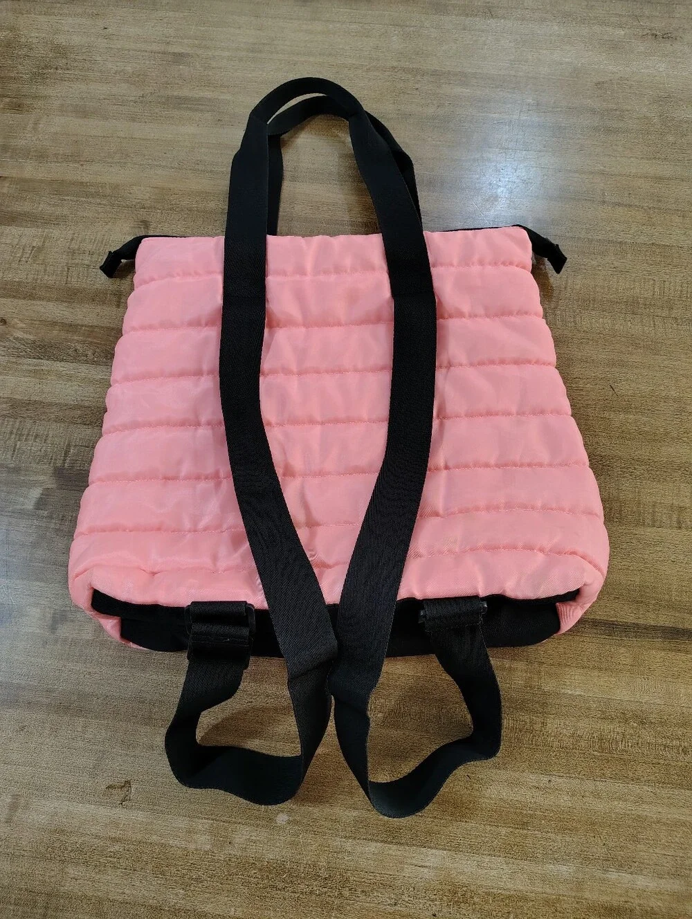 Justice Quilted Gymnastics Sports Bag Backpack Salmon Pink
